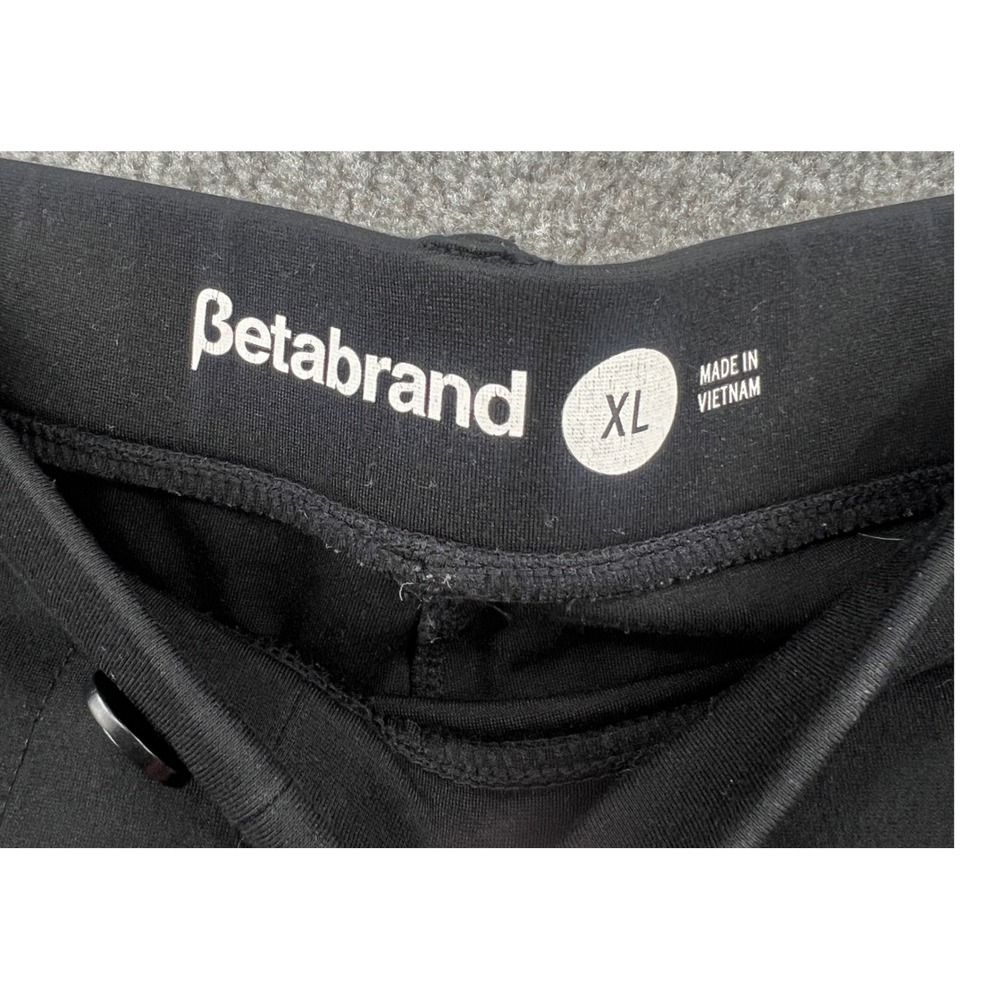 Betabrand Dress Pant Yoga Pants XL Black Pull On Straight Leg Workwear 34x30 - Picture 3 of 6